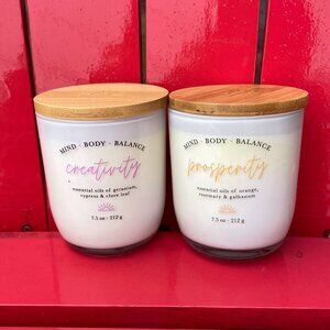Studio Oh! Scented Candle Set of 2 Aromatherapy – Prosperity & Creativity